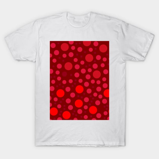 Dots no.1 Shades of Red T-Shirt by Neil Feigeles